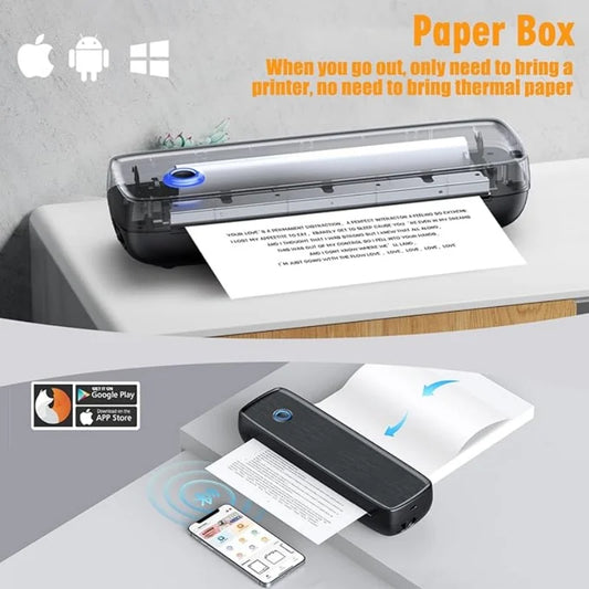 SirTech™ Portable Wireless Printer – Bluetooth Thermal Inkless Printer for iOS & Android